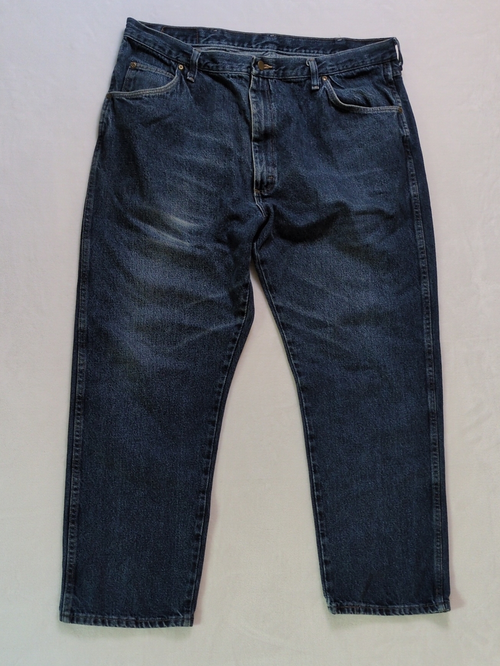 Wrangler Premium Quality Mens Dark Wash Denim Jeans 42x30 96501MR 21x30